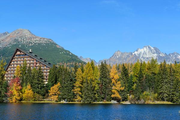 hotel a pohľad na tatry