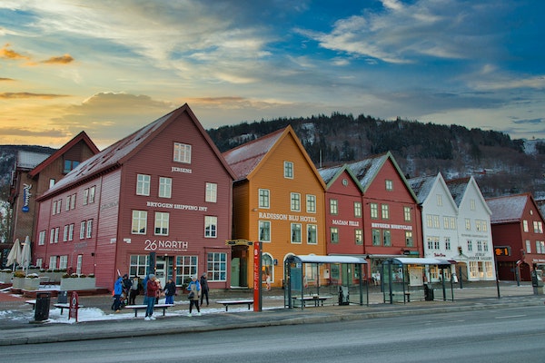 Domy v meste Bergen