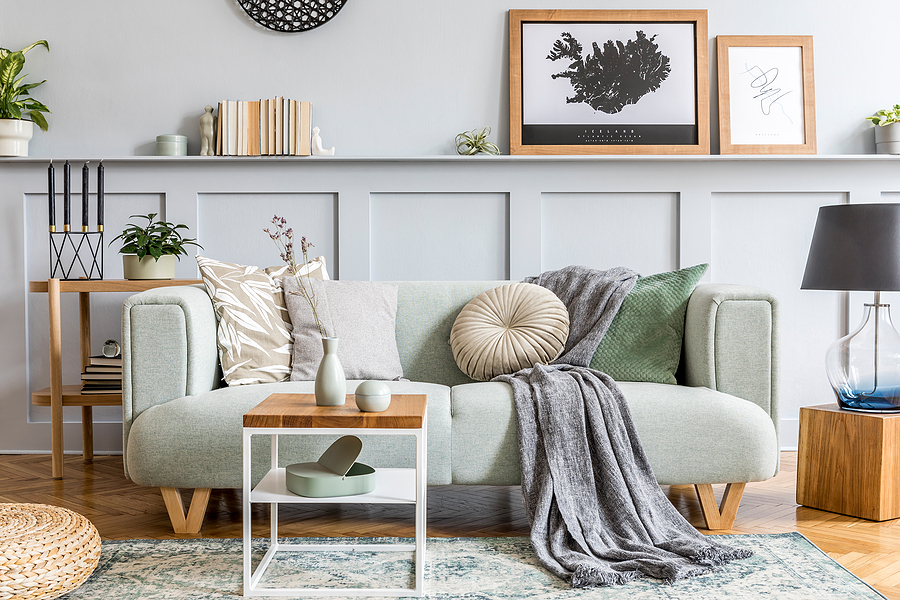 zariadená obývačka