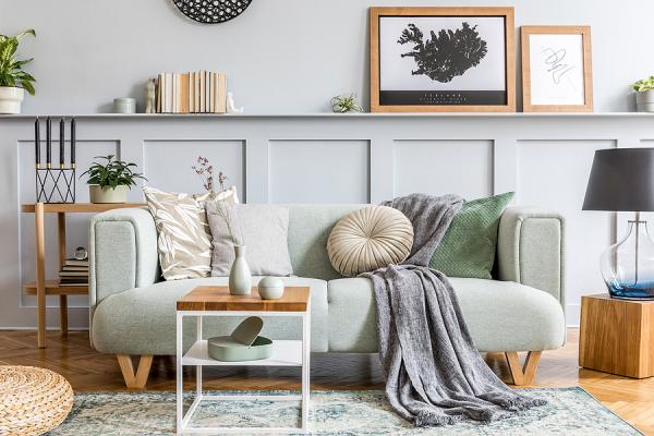 zariadená obývačka